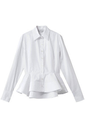 ステラ マッカートニー/STELLA McCARTNEYのポプリンペプラムシャツ