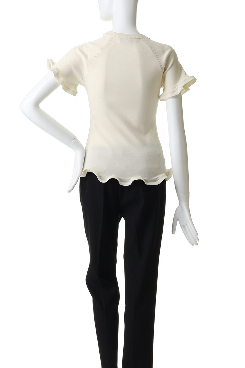 ステラマッカートニー　フリル袖Tシャツ　stella STELLA McCARTNEY(ステラ マッカートニー)｜フリルヘムリブTシャツ
