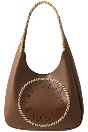 ステラ マッカートニー/STELLA McCARTNEYのSTELLA Logo スモールホーボーバッグ(Raffia Braid)