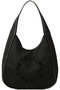 STELLA Logo ラージホーボーバッグ(Mesh) ステラ マッカートニー/STELLA McCARTNEY ブラック