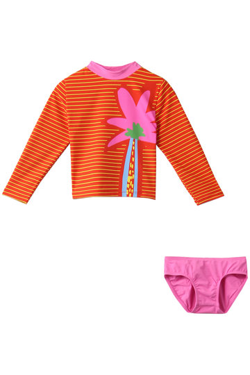 SALE 【40%OFF】 STELLA McCARTNEY ステラ マッカートニー 【Kids】パームツリースイムセット レッド