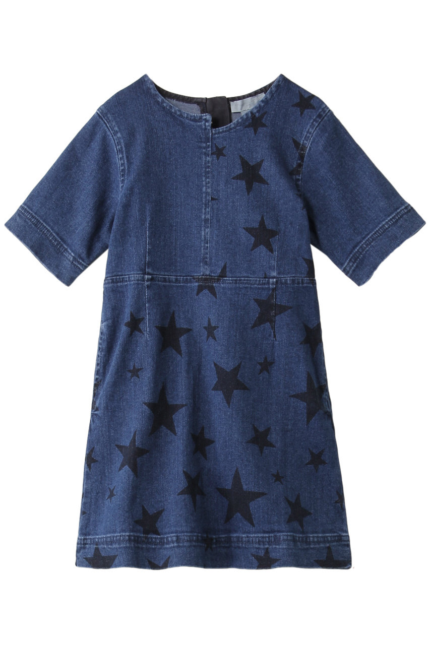 STELLA McCARTNEY ステラ マッカートニー 【Kids】スプレッドスターデニムワンピース ネイビー