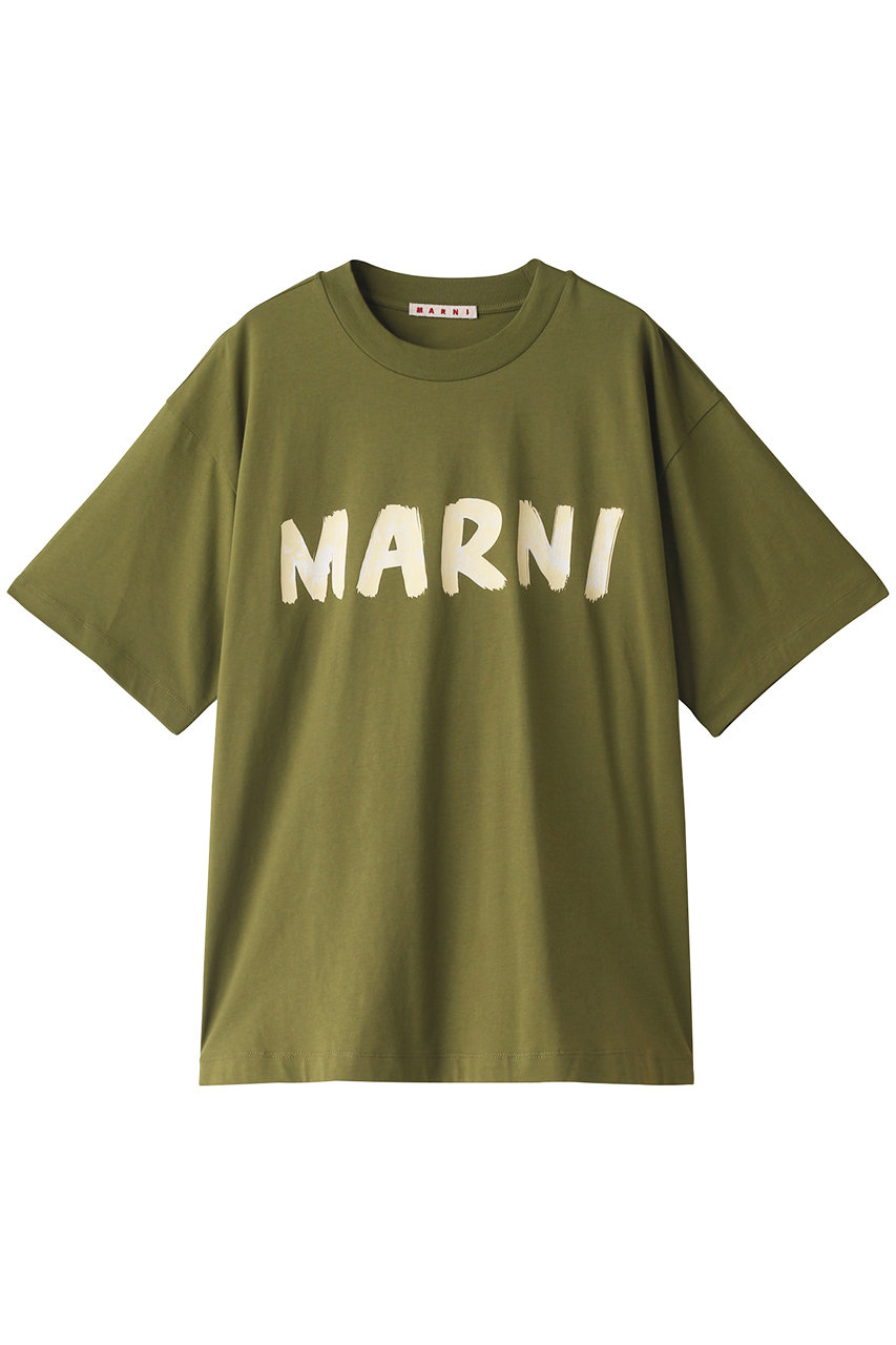 MARNI(マルニ)｜ペイントロゴTシャツ/ダスティオリーブ の通販｜ELLESHOP・(エル・ショップ)