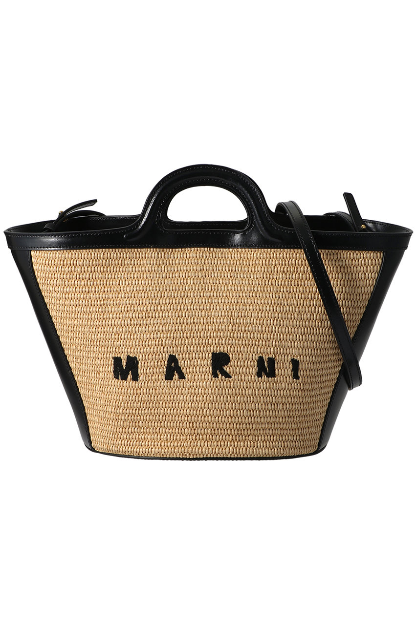 マルニ/MARNIのTROPICALIA SMALL バスケット(サンドストーム×ブラック/BMMP0068Q0P3860)