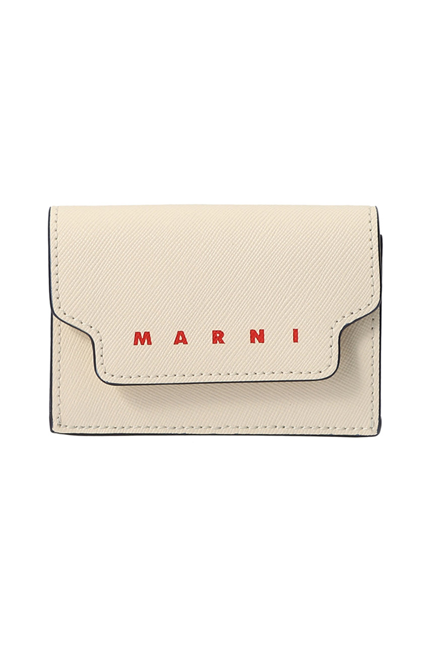 マルニ/MARNIのTRUNK 三つ折りミニ財布(シェル/PFMOW02U26LV520)