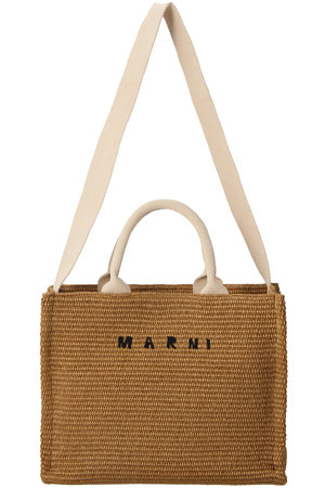 マルニ/MARNIのロゴ入り2wayバスケットトート S
