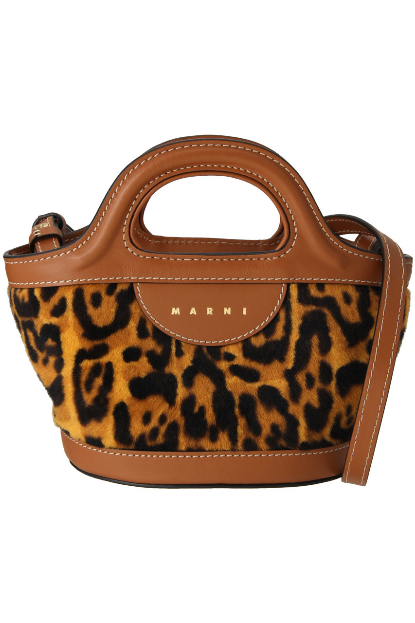 MARNI マルニ　バンダナトート　ゴールドブラウン