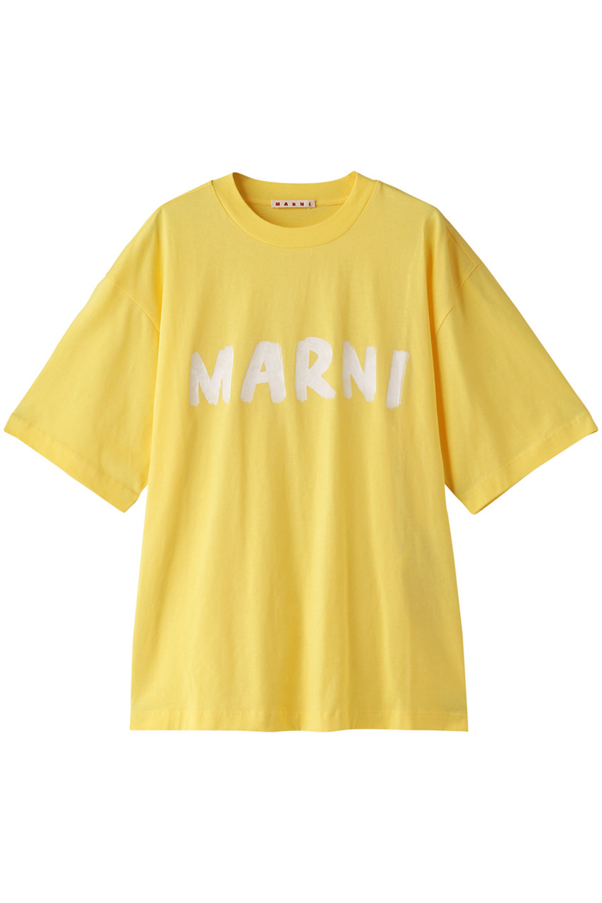 MARNI ペイントロゴTシャツ (レモン, 38) マルニ ELLE SHOP