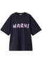 ペイントロゴTシャツ マルニ/MARNI ブルーブラック