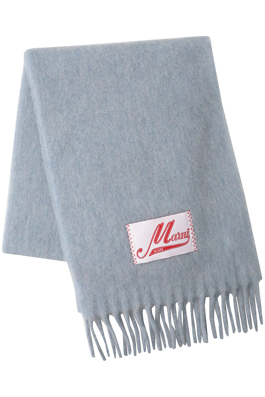 marni アルパカマフラー アイリスブルー marni アルパカマフラー アイリスブルー