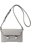 【関税送料込】 【MARNI】Trunkarooミニショルダーバッグ ライトグレー レザー製 Trunkaroo ミニショルダーバッグ | Marni