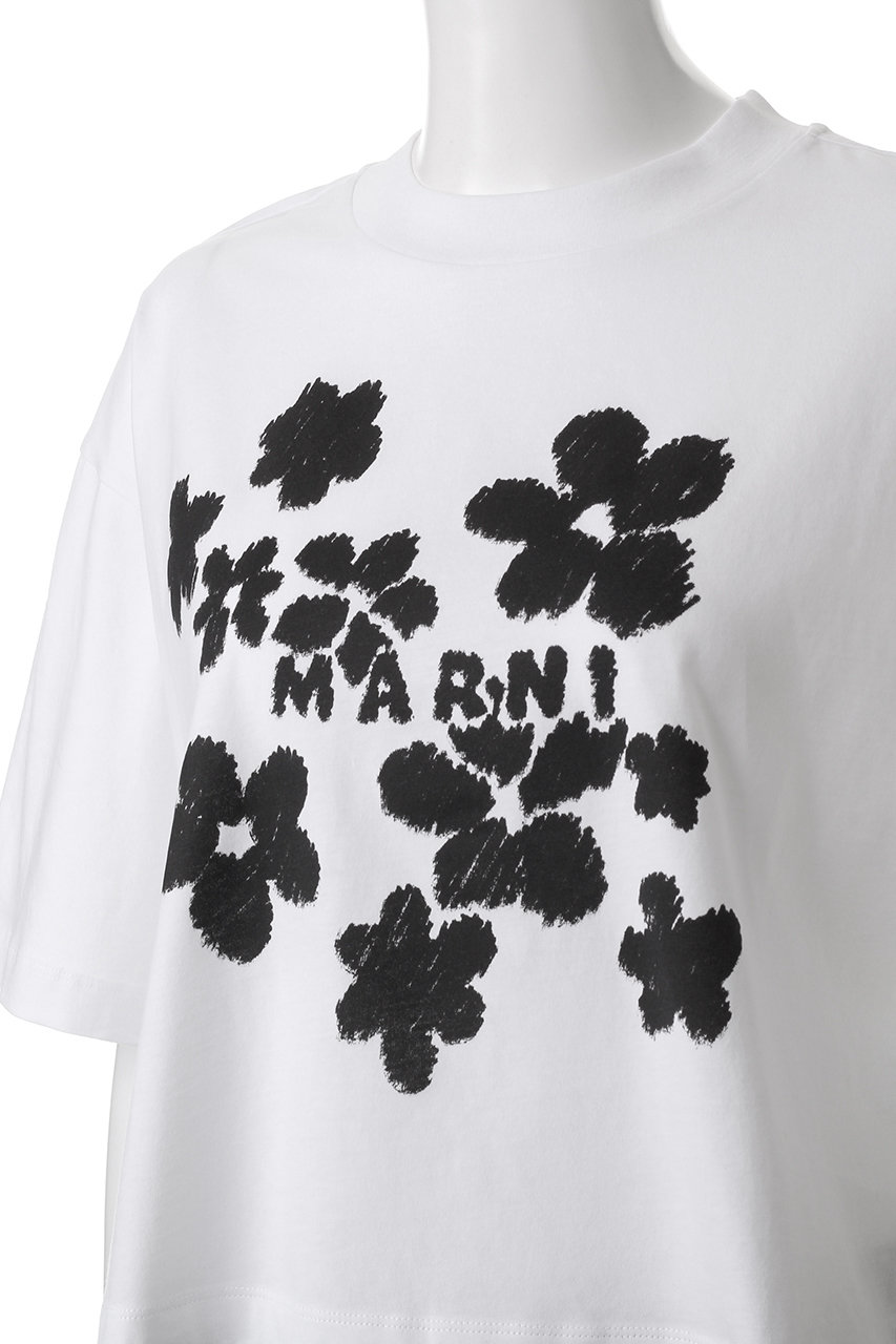 MARNI(マルニ)｜フラワープリントボクシーTシャツ/リリー
