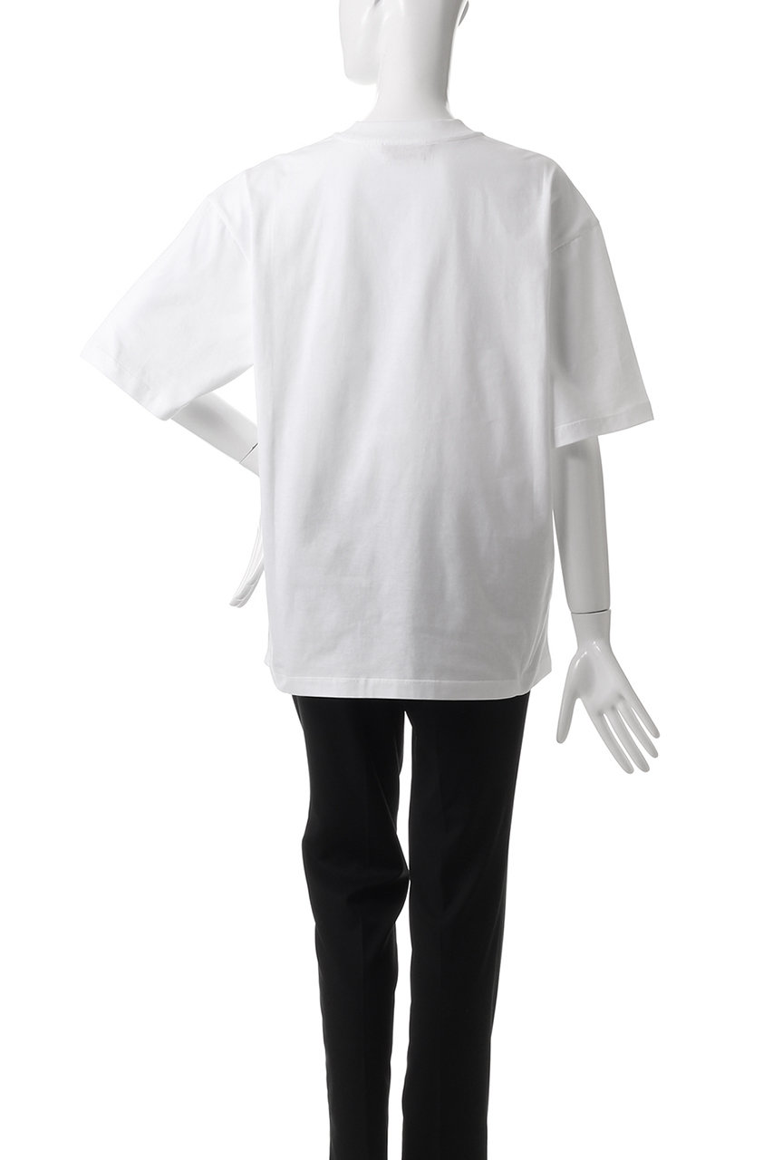 [MARNI]★マルニ ロゴ リリー 半袖 Tシャツ★現地セール MARNI(マルニ)｜フラワーロゴTシャツ/リリーホワイト×ブラック
