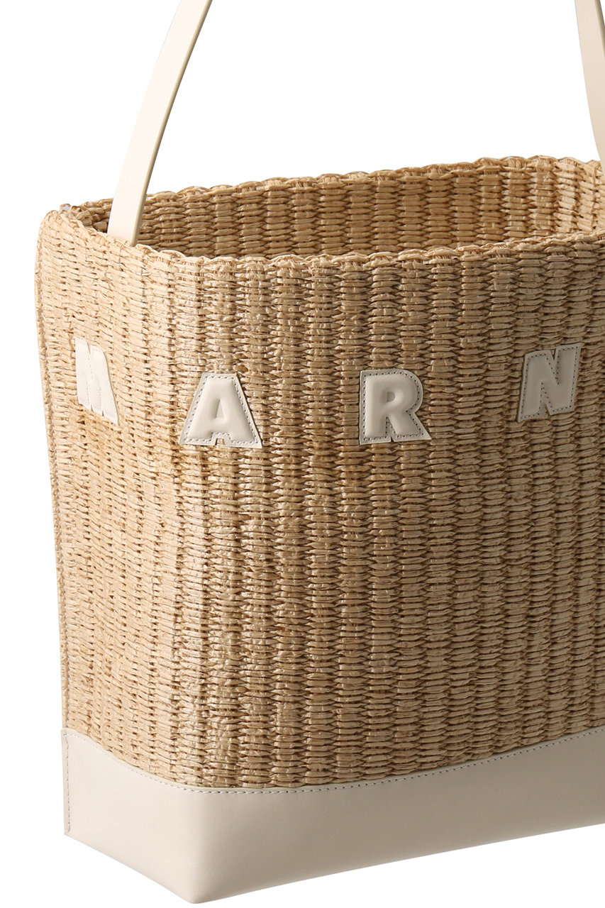 MARNI(マルニ)｜MUSEO ラフィア調スモールホーボーバッグ