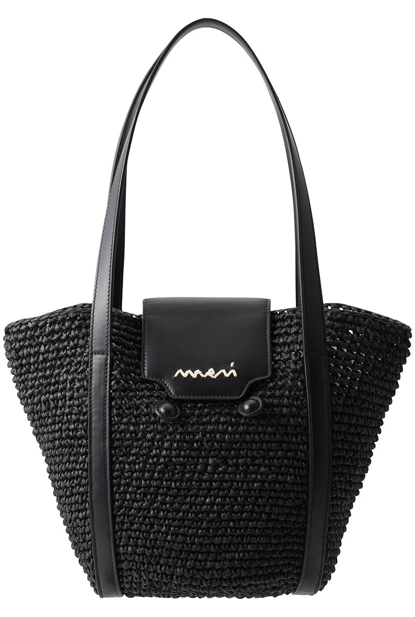 MARNI TRUNKAROO ショルダーバスケット (ブラック, F) マルニ ELLE SHOP MARNI TRUNKAROO ショルダーバスケット (ブラック, F) マルニ ELLE SHOP