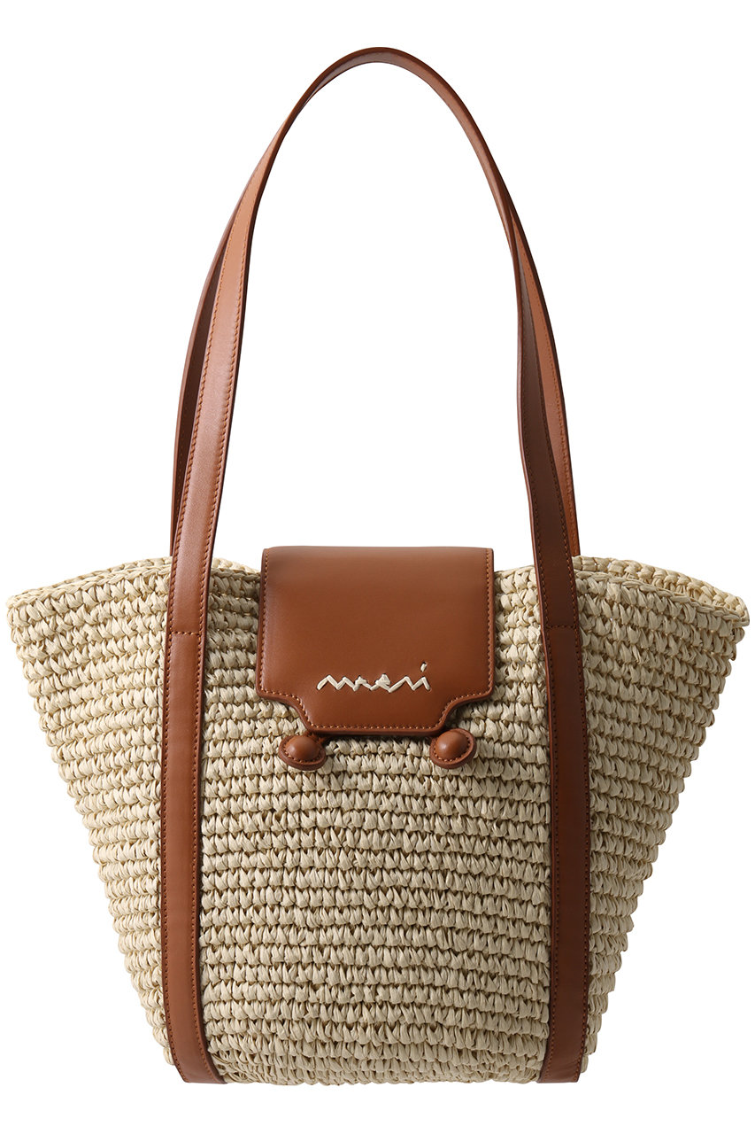 MARNI TRUNKAROO ショルダーバスケット (ナチュラル, F) マルニ ELLE SHOP MARNI TRUNKAROO ショルダーバスケット (ナチュラル, F) マルニ ELLE SHOP