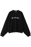 MARNI(マルニ)｜コットンロゴスウェット/ブラック の通販｜ELLESHOP