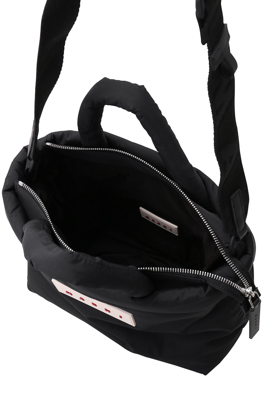 ☆MARNI☆ ロゴ スモールトートバッグ 2WAY ブラック MARNI マルニ ブラック スモール トート バッグ ロゴ ショルダー