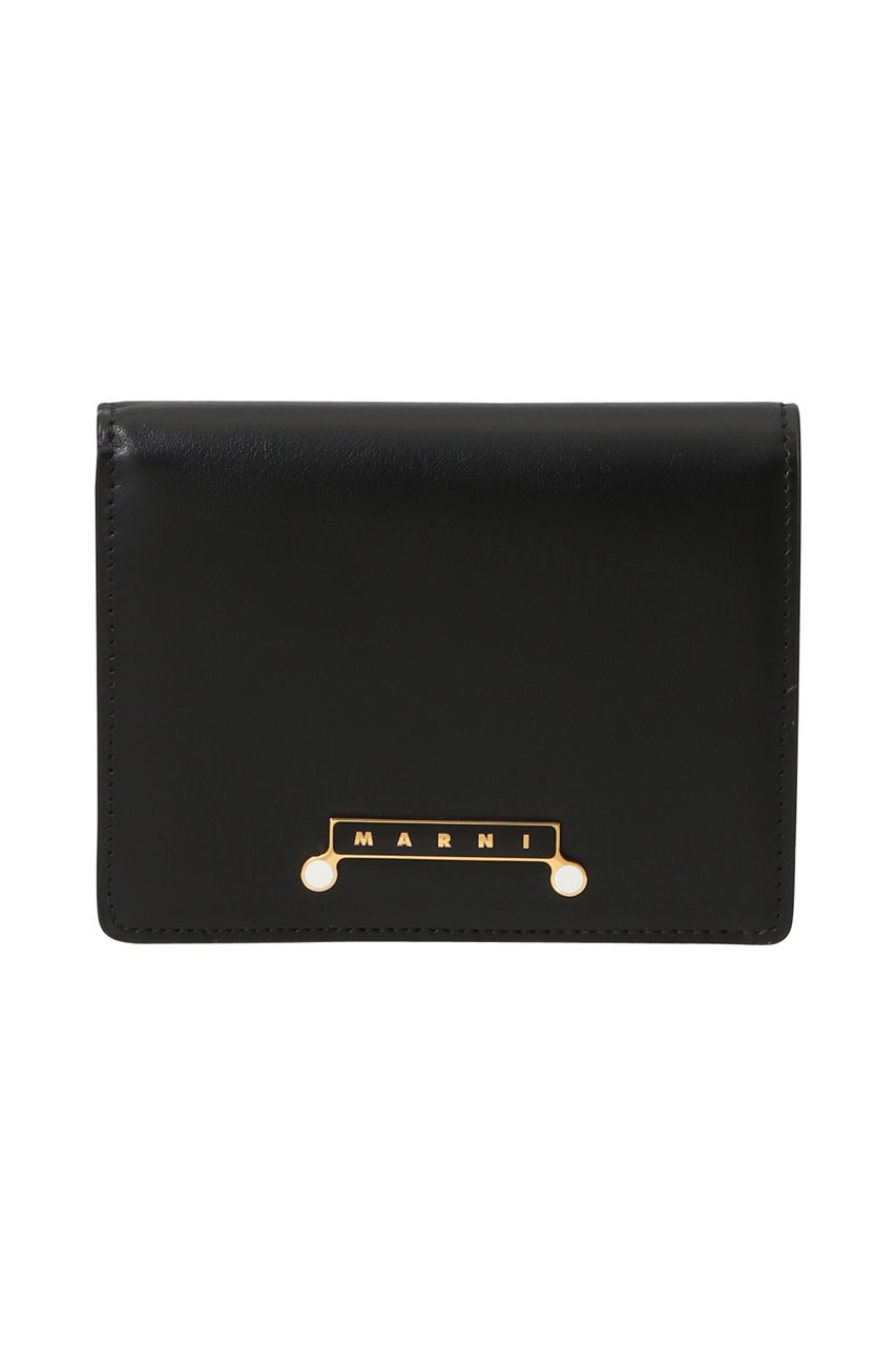 MARNI ENVELOPE 二つ折り財布 (ブラック, F) マルニ ELLE SHOP MARNI ENVELOPE 二つ折り財布 (ブラック, F) マルニ ELLE SHOP