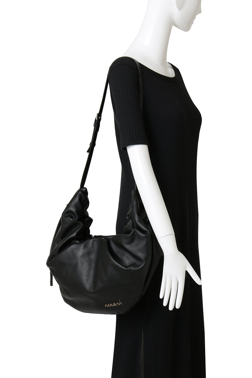 【大幅値下げ】マルニ　ホーボーバッグ MARNI(マルニ)｜SCRUNCHIE ミディアムホーボーバッグ/ブラック の通販