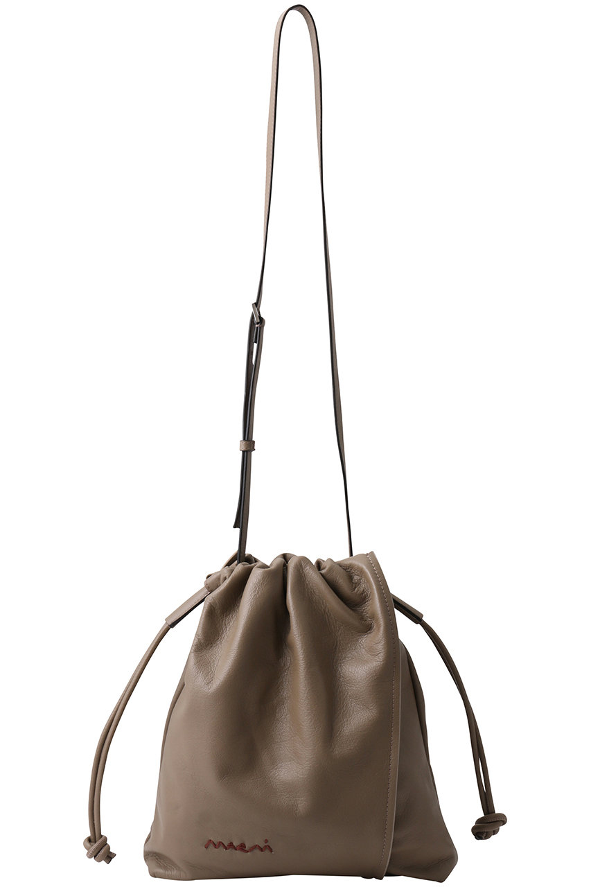 MARNI MARNI MENDING 2wayドローストリングバッグ (アンティークシルバー, F) マルニ ELLE SHOP MARNI MARNI MENDING 2wayドローストリングバッグ (アンティークシルバー, F) マルニ ELLE SHOP