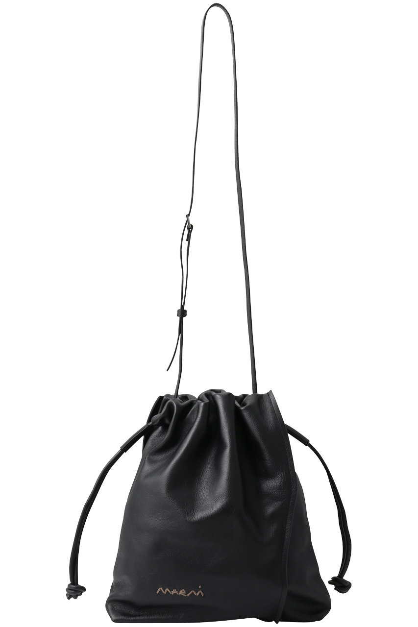 MARNI MARNI MENDING 2wayドローストリングバッグ (ブラック, F) マルニ ELLE SHOP MARNI MARNI MENDING 2wayドローストリングバッグ (ブラック, F) マルニ ELLE SHOP