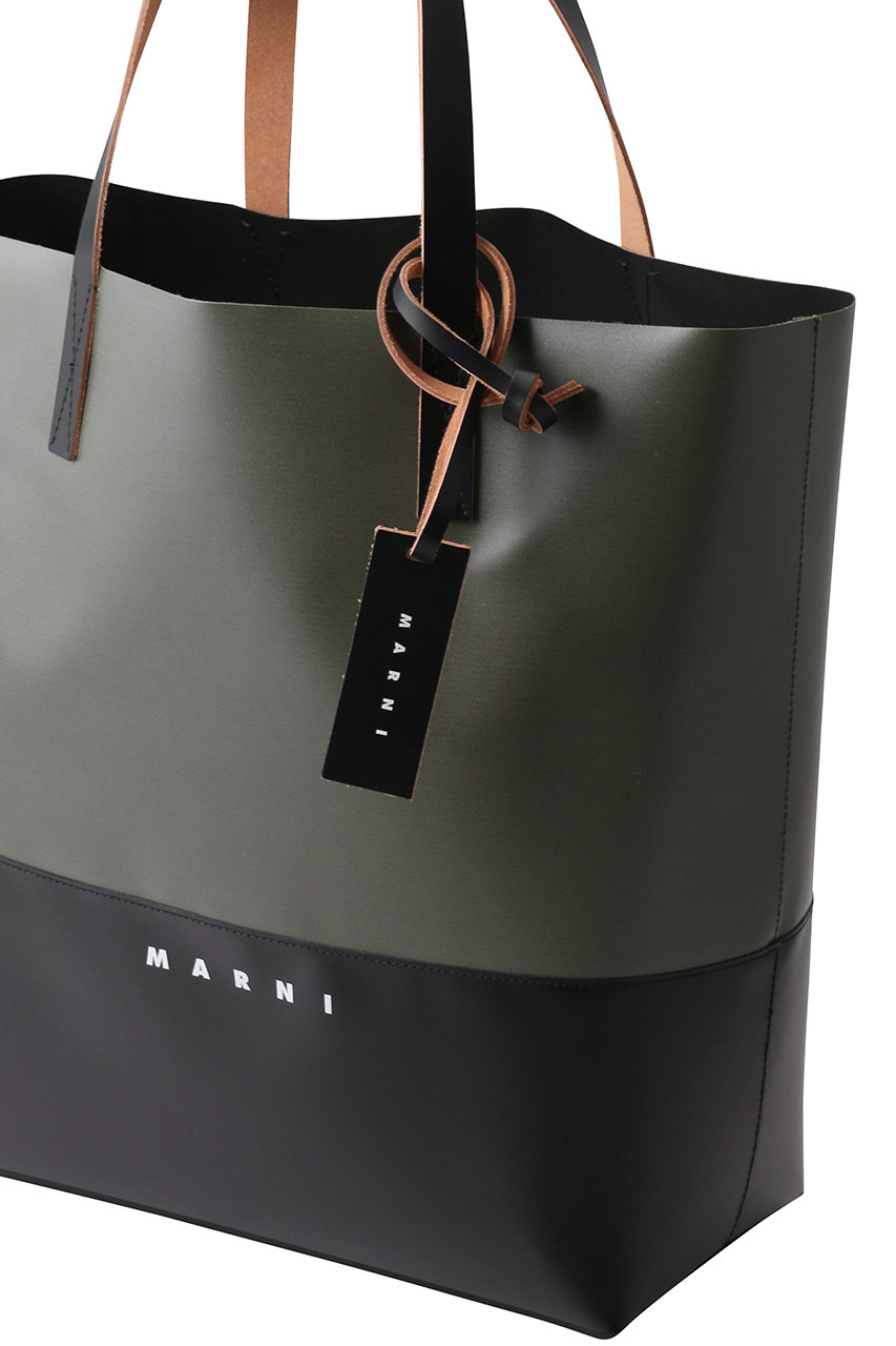 MARNI(マルニ)｜TRIBECA バイカラーショッピングバッグ/ディープ