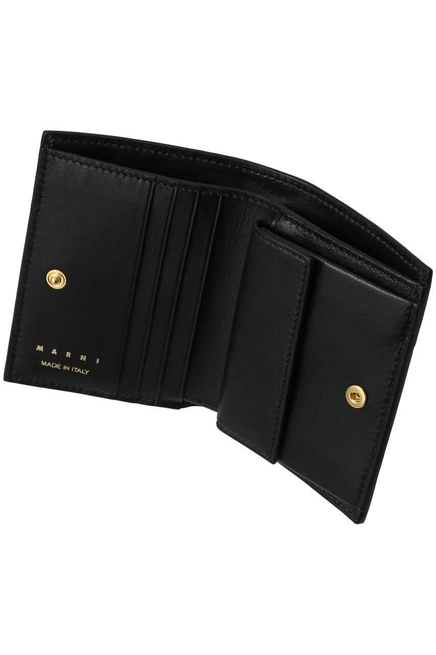 MARNI(マルニ)｜TRUNK パイソン型押しコンビ二つ折り財布
