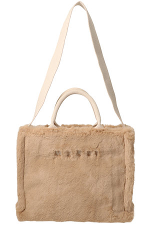 フェイクファー 2wayトートバッグ