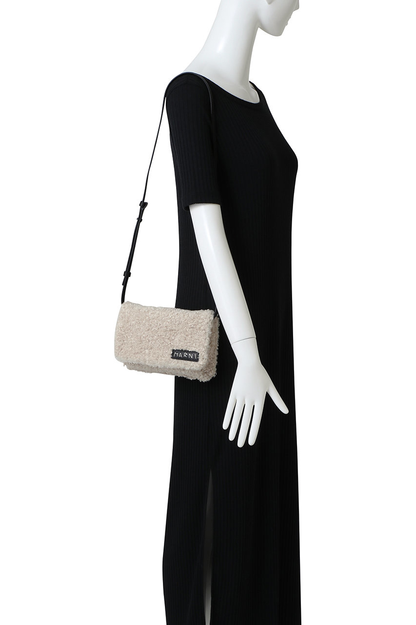 MARNI(マルニ)｜MARNI MENDING ムートンポシェット/シルクホワイト の