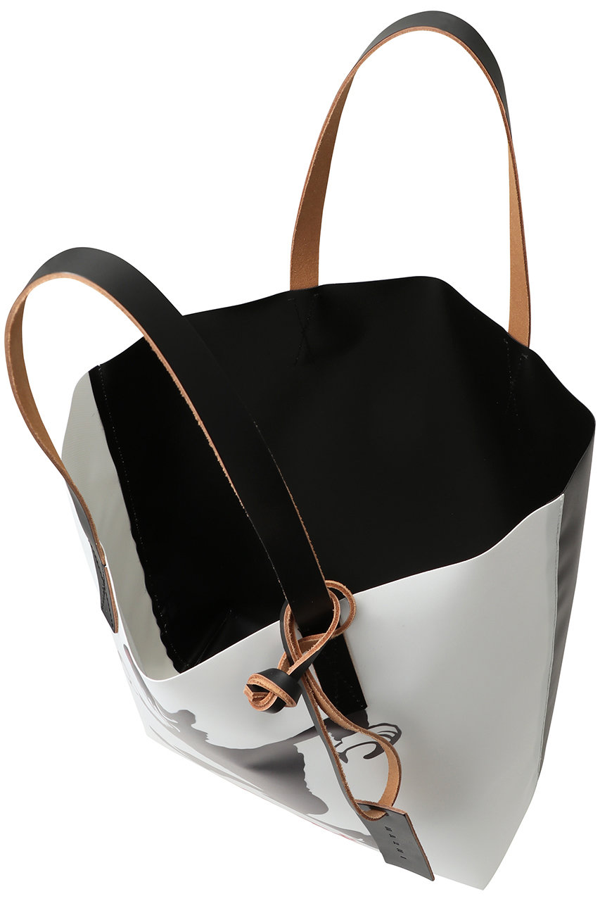 MARNI 牛柄トートバッグ フリンジ付き