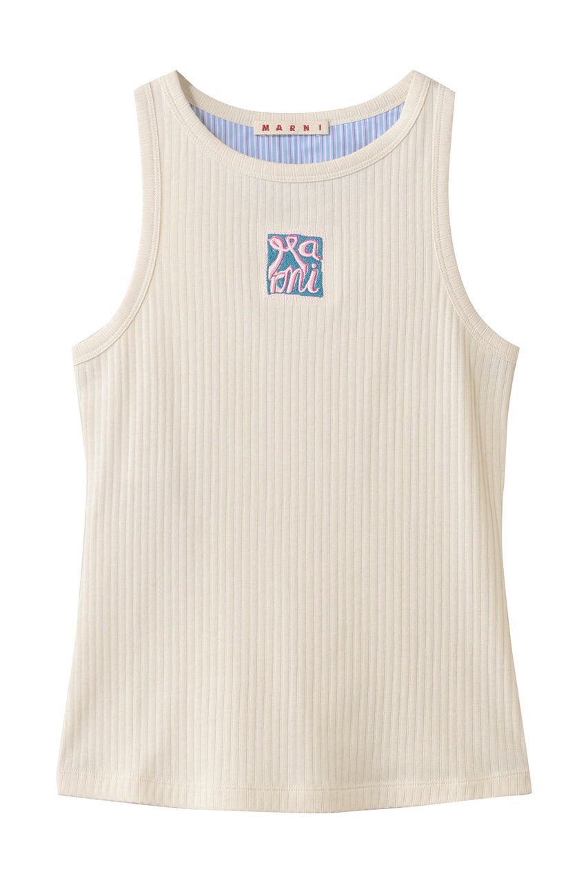 マルニ/MARNIのMARNI フレームロゴタンクトップ(ボーン/THJE0380S0-UTC600-00W08)