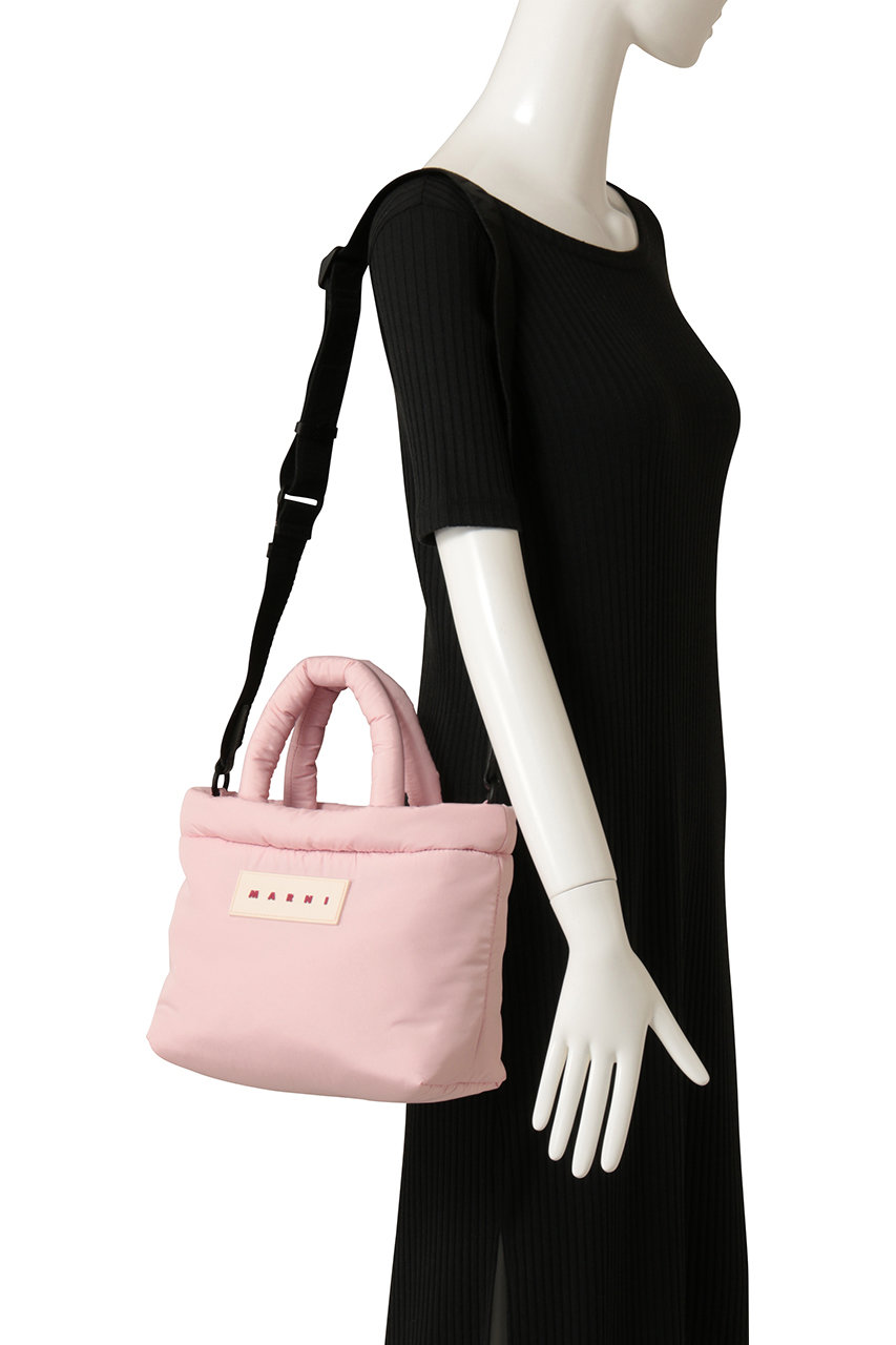 MARNI(マルニ)｜PUFF E/W 2wayトートバッグ/シンダーローズ の通販