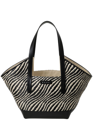 マルニ/MARNIのラフィアエフェクトスモールトートバッグ