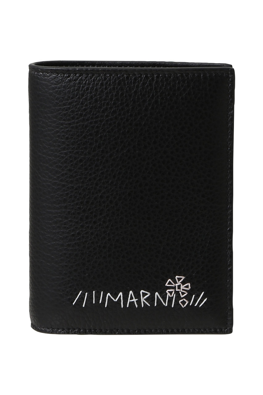 マルニ/MARNIのMARNI MENDING 二つ折りウォレット(ブラック/PFMOQ14Q17-P6533-00N99)