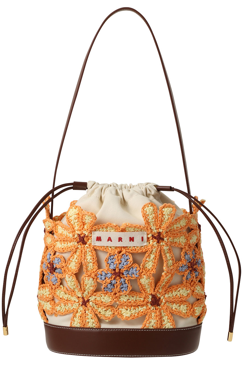 マルニ/MARNIのFLOWER BUCKET(バニラ×キャロット/SCMP0087A0P9112)