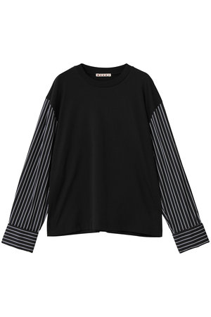 マルニ/MARNIのチェックシャツスリーブカットソー