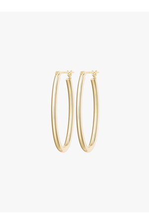 マリハ/MARIHAのInnocent Light オーバルフープピアス(YG) S(150100/150101)