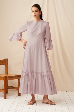 ⭐︎再値下げしました⭐︎MARIHA ロングワンピース MARIHA - 美シルエット☆MARIHA マキシ丈 ギャザーフレア ロング