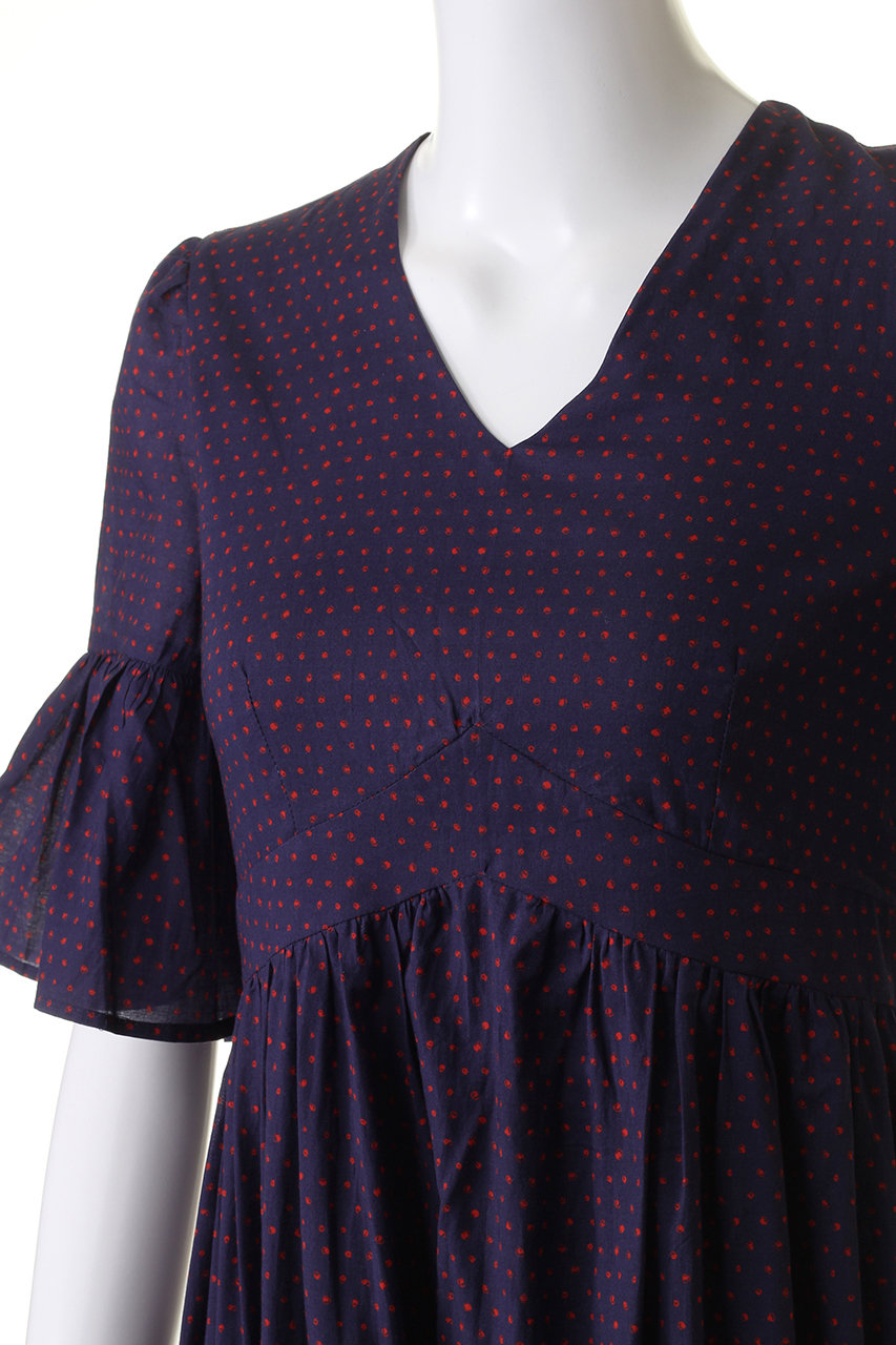 MARIHA(マリハ)｜すずらんのドレス （PRINT）/Sparkles/ネイビー の