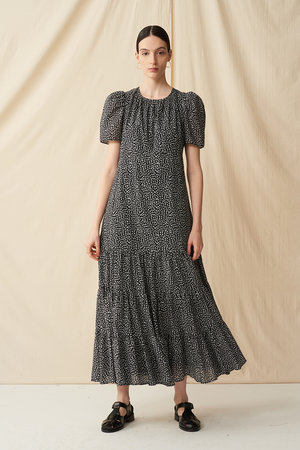 MARIHA マリハ　チュニックワンピース　ブラック MARIHA(マリハ) ルネッサンスのドレス Onyx Black ワンピース 長袖