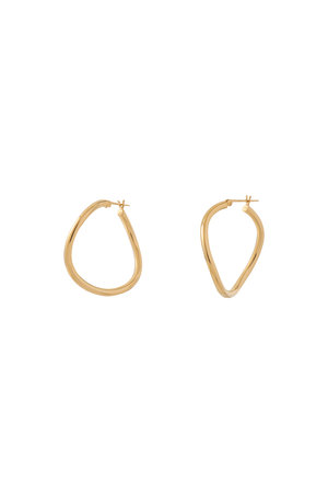 マリハ/MARIHAのInnocent Light フープピアス ウェーブM(150100/150101)