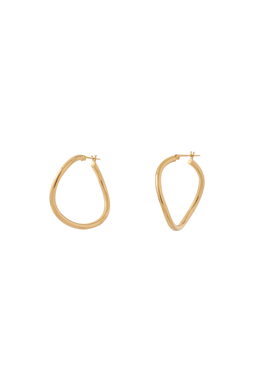 MARIHA Innocent Light フープピアス ウェーブM (ゴールド, F) マリハ ELLE SHOP MARIHA Innocent Light フープピアス ウェーブM (ゴールド, F) マリハ ELLE SHOP