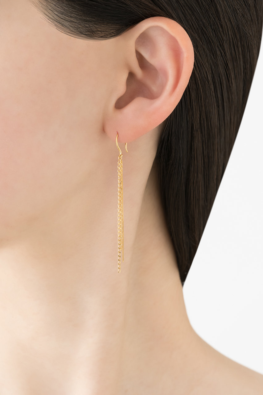 MARIHA(マリハ)｜雨音 ピアス 5cm/ゴールド の通販｜ELLESHOP・(エル