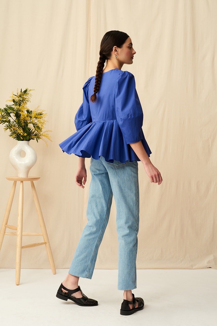 MARIHA(マリハ)｜花の蕾のブラウス/ブルーベリー の通販｜ELLESHOP