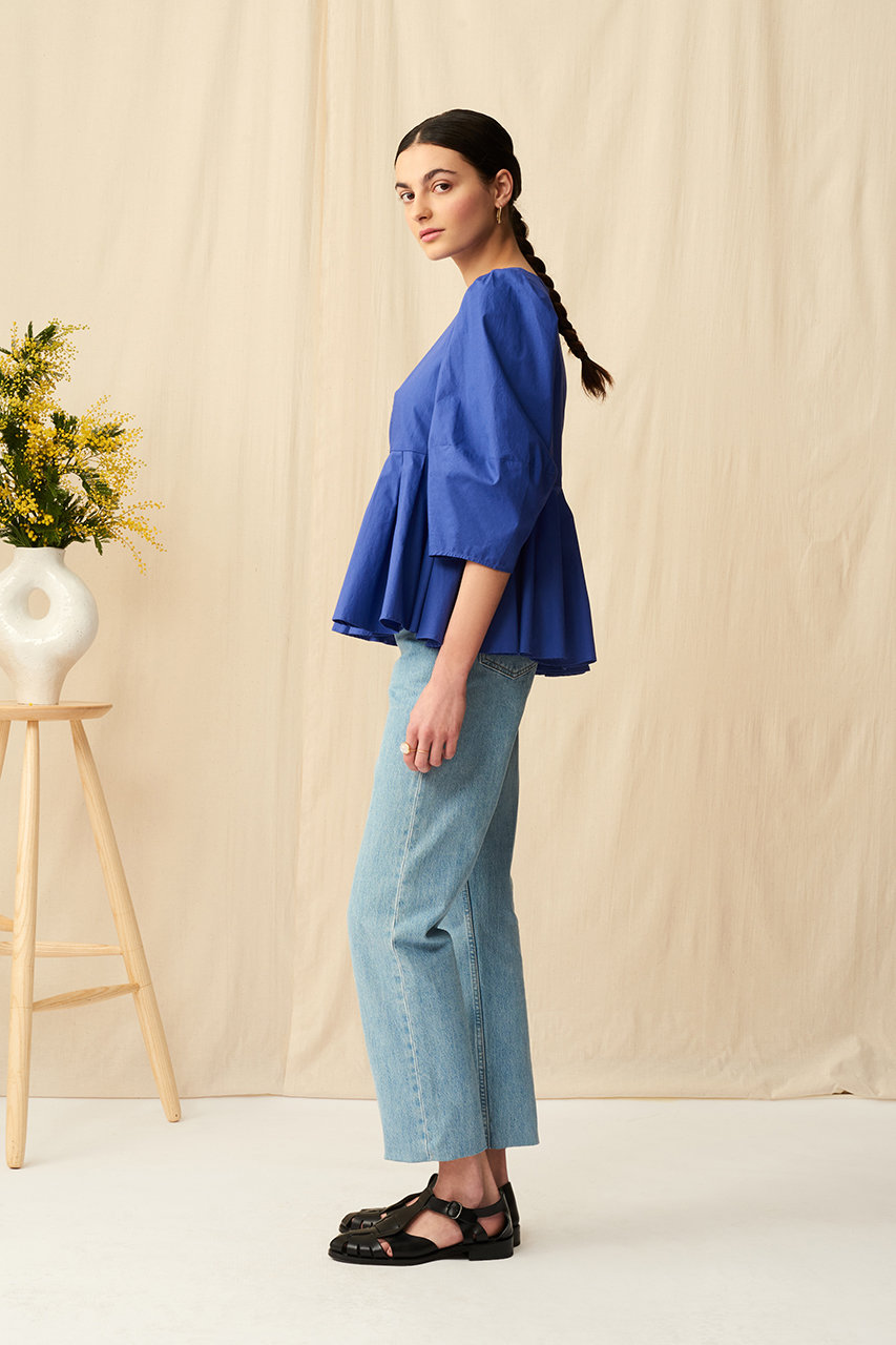 MARIHA(マリハ)｜花の蕾のブラウス/ブルーベリー の通販｜ELLESHOP