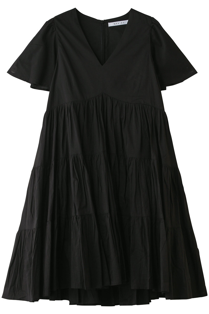 マリハ/MARIHAのエンジェルのミニドレス フレアスリーブ(オニキス/3211264011)