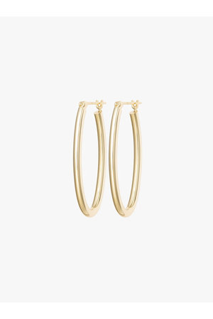 Innocent Light オーバルフープピアス(YG) S