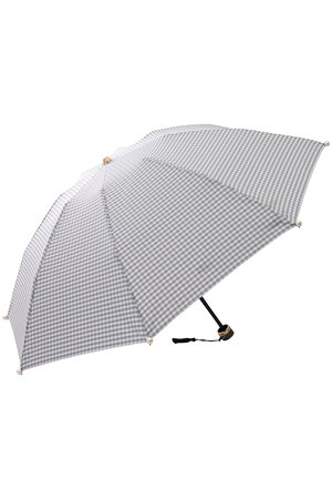 キワンダ/KiwandaのMarilyn ギンガムチェックパール付き折りたたみ傘（晴雨兼用）