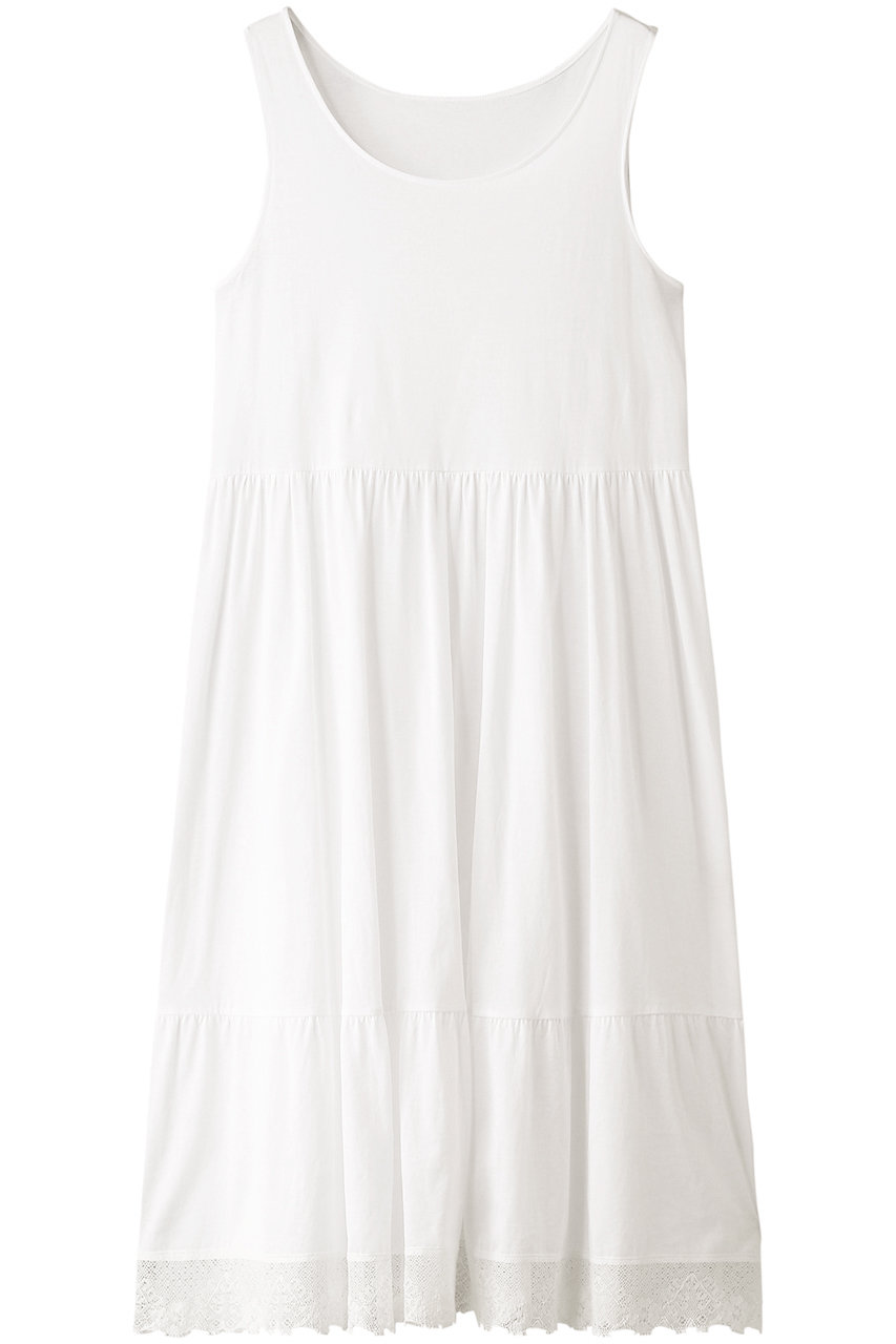 ＜ELLE SHOP＞ nanadecor ペチコートドレス (ホワイト M) ナナデェコール ELLE SHOP画像